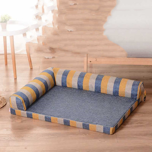 Cama Sofá para Perros de Lino Resistente a Arañazos con Cojines Removibles - Image 6