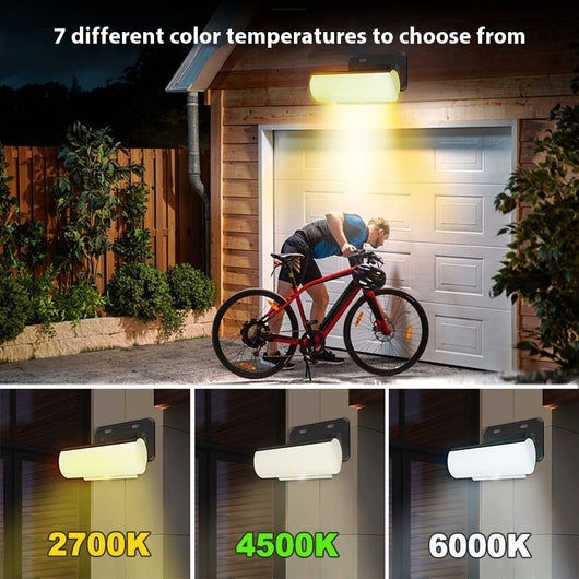 Lámpara Solar de Pared Tricolor con Sensor de Movimiento para Interiores y Exteriores - Image 4