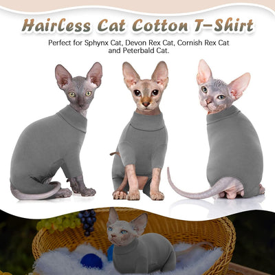 Suéter Cuello Alto para Gatos Sphynx - Ropa Térmica Suave para Gatos sin Pelo - Image 3