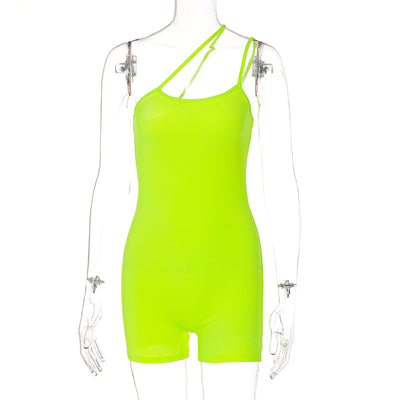 Jumpsuit Slim Fit Hombros Caídos en Colores Sólidos - Image 19