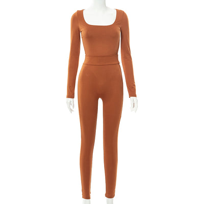 Jumpsuit Elegante de Manga Larga en Colores Sólidos - Image 15