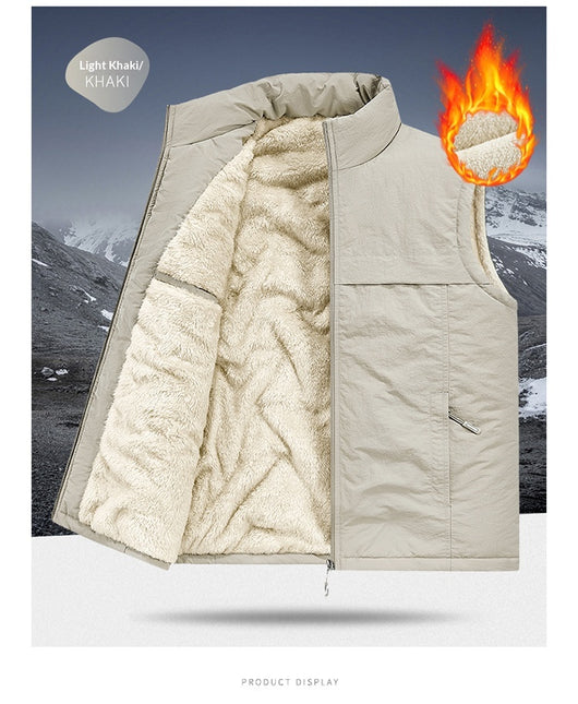 Chaleco Reversible Térmico para Hombre - Forro Polar Grueso y Cálido - Image 25