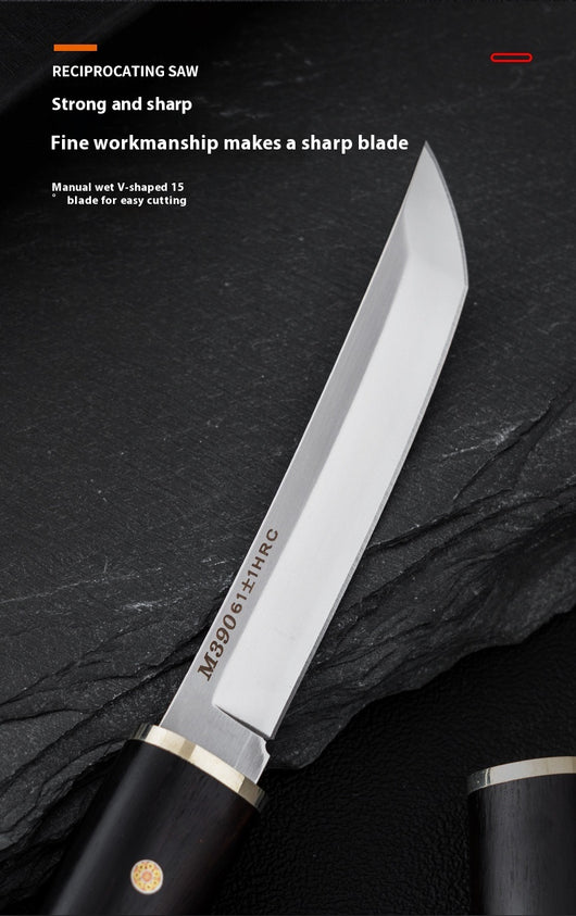 Cuchillo de Frutas Japonés Acero Damasco M390 - Image 15
