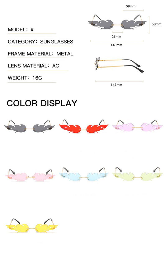 Gafas de Sol Flame Jurchen Film - Diseño Retro Ahumado - Image 38