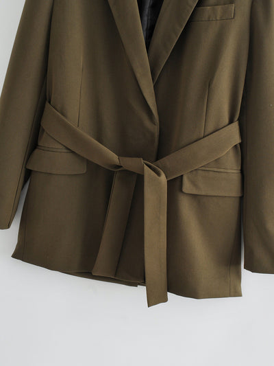 Blazer con Cinturón de Elegancia Sofisticada - Image 9
