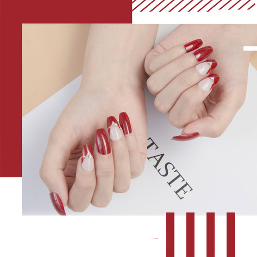 Uñas Postizas Largas Puntiagudas con Lentejuelas - Diseño Elegante - Image 24