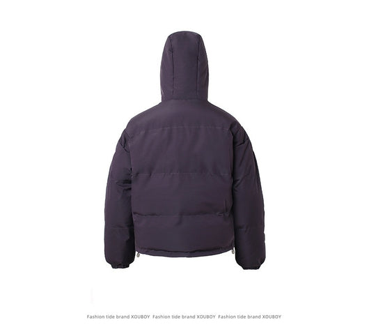 Chamarra Hoodie de Algodón Liso Estilo Americano - Image 25