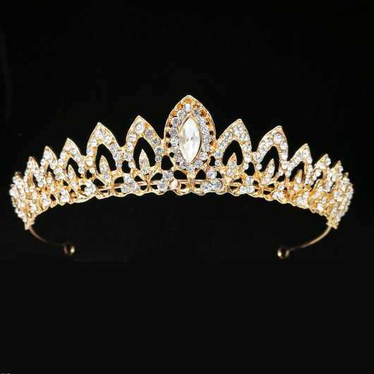 Diadema de Novia con Cristales Ojo de Caballo - Joyería Nupcial Europea y Americana - Image 17