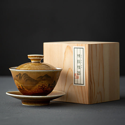 Juego de Té Artesanal con Horno de Cerámica Personalizable