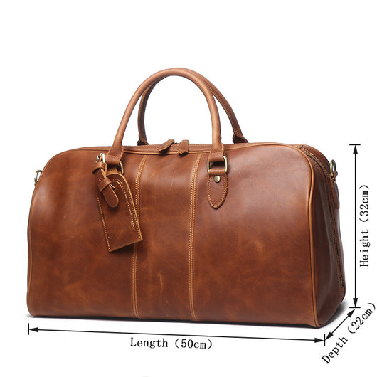Bolsa de Viaje Crossbody de Cuero para Hombre - Image 5