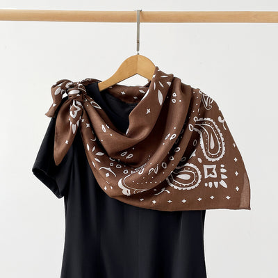 Pañuelo de Seda Estampado Cachemira Flor de Anacardo Lujo Premium - Image 18