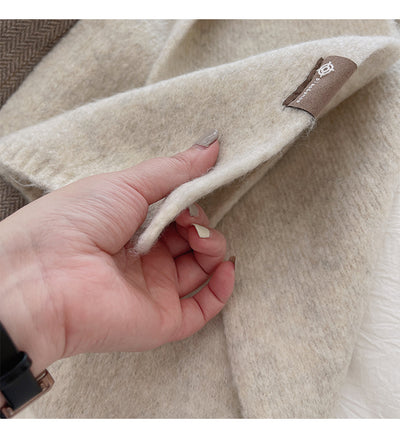 Bufanda Cálida de Moda Básica para Mujer - Colores Sólidos - Image 23