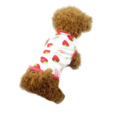 Chaleco Fino de Algodón Estampado para Mascotas - Colores Pastel Primavera Verano - Image 2