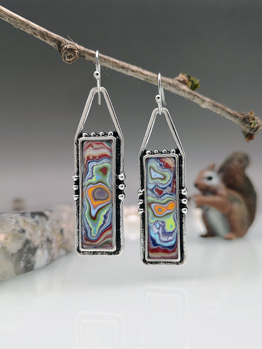 Aretes Duales de Color Liso Personalizados - Image 2