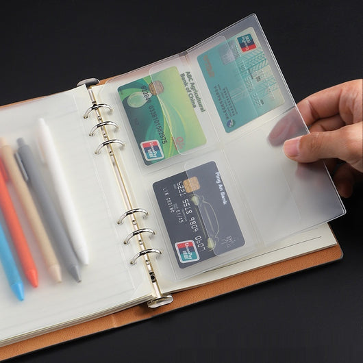 Bolsa Organizadora Transparente con Cierre para Cuadernos A5/A6 y Tarjetas - Image 4