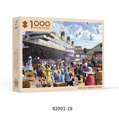 Puzzle de Madera para Adultos 1000 Piezas Formas Especiales Navidad Personalizado Juguete Educativo - Image 39