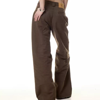 Jeans Vintage con Costuras Deshilachadas y Múltiples Bolsillos para Mujer - Image 9