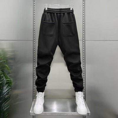 Pantalones Casuales Hombre Primavera-Verano con Rayas Verticales y Cintura Elástica - Image 4