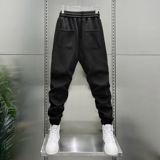 Pantalones Casuales Hombre Primavera-Verano con Rayas Verticales y Cintura Elástica - Image 4