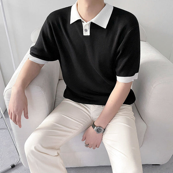 Polo Tejido Manga Corta Hombre Fit Relajado - Image 3