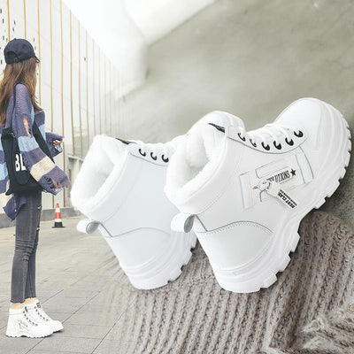 Botas Cortas de Terciopelo Cálidas para Nieve con Forro de Algodón - Image 14