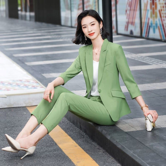 Blazer Casual para Mujer con Mangas Tres Cuartos - Image 3