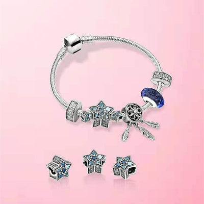 Pulsera de Cuentas Brillantes Elegante con Dijes Personalizables - Image 3