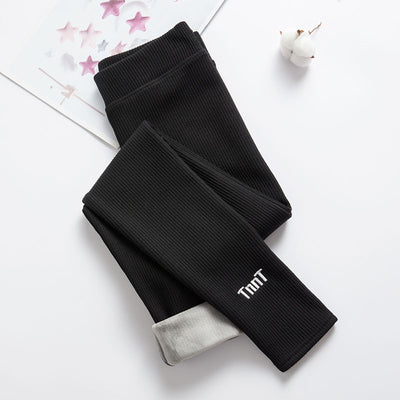 Leggings Gruesos de Algodón para Mujer con Forro de Lana de Cordero - Image 10