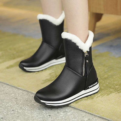 Botas de Invierno para Niñas y Mujeres - Impermeables con Forro de Algodón y Terciopelo - Image 9