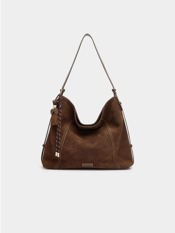 Bolso Crossbody Vintage de Ante Aterciopelado - Gran Capacidad para Otoño e Invierno - Image 6