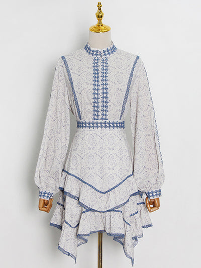 Conjunto de Dos Piezas con Blusa de Mangas Globo y Falda para Mujer - Image 4