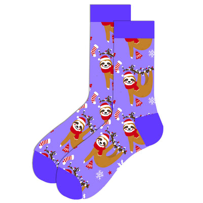 Calcetines Navideños para Hombre - Diseño Alce y Papá Noel en Algodón Premium - Image 10