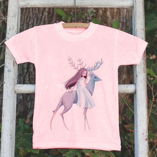 Playera Infantil de Algodón con Diseño Cartoon - Camiseta de Manga Corta para Niñas - Image 7