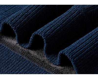 Suéter Grueso de Lana Jacquard con Forro Polar para Hombre - Image 32