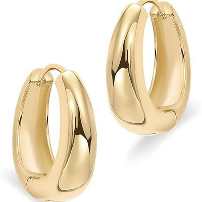 Aretes Ovalados Brillantes Estilo Europeo y Americano - Image 5