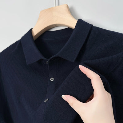 Suéter Urbano de Terciopelo Juan para Hombre - Cuello Alto Liso Otoño - Image 5