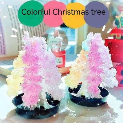 Árbol de Navidad Mágico Autorriego con Papel Cristal - Cultivo DIY