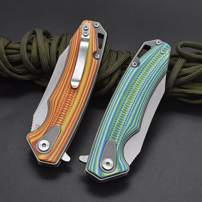 Cuchillo Plegable para Frutas con Mango de Espina de Acero - Image 15