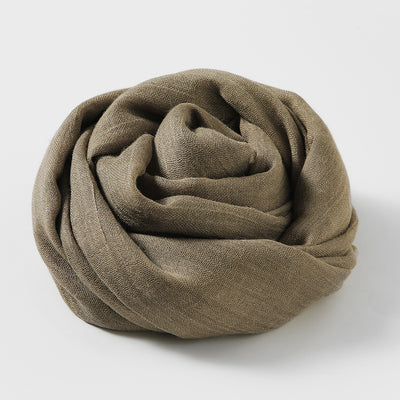 Pañuelo Artístico de Algodón y Lino - Colores Sólidos Elegantes - Image 12