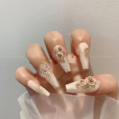 Parches de Uñas Camellia Premium Artesanales para Novia - Image 11