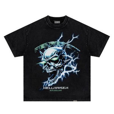 Playera Negra con Calavera para Hombre