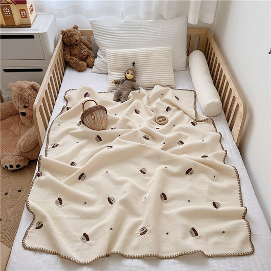 Manta de Siesta Orgánica con Bordado Infantil - Image 6