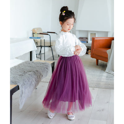Falda Larga Cintura Alta Colores Lisos para Otoño e Invierno - Image 12