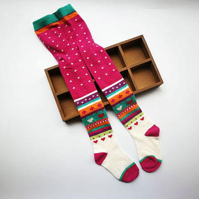 Medias Escolares de Contraste de Colores para Niñas - Algodón Premium - Image 11