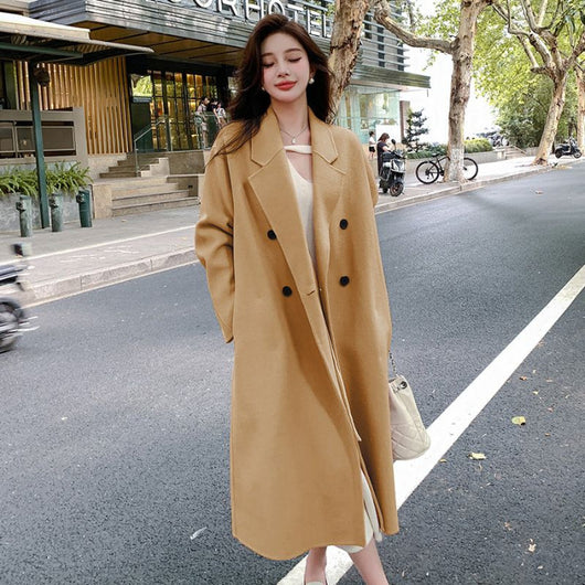 Abrigo Reversible de Cachemira y Lana para Mujer - Otoño e Invierno - Image 10