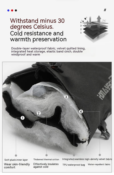 Guantes de Invierno Impermeables con Cierre y Pantalla Táctil - Image 13