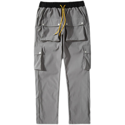 Pantalones Casuales Holgados Harajuku con Múltiples Bolsillos para Hombre - Image 5