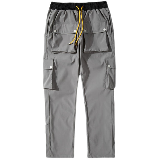 Pantalones Casuales Holgados Harajuku con Múltiples Bolsillos para Hombre - Image 5