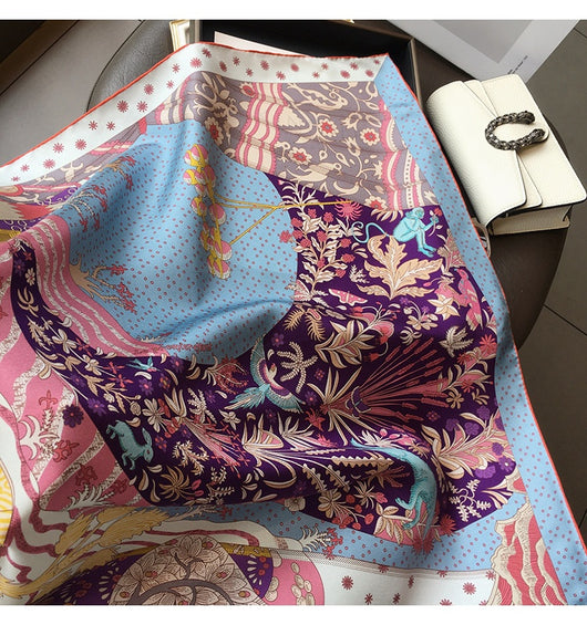 Pañuelo Profesional Estampado para Primavera y Verano - Diseño Retro de Alta Calidad - Image 10