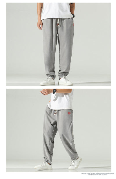 Pantalones Harem Hombre Primavera Verano con Bordado Chino - Image 19